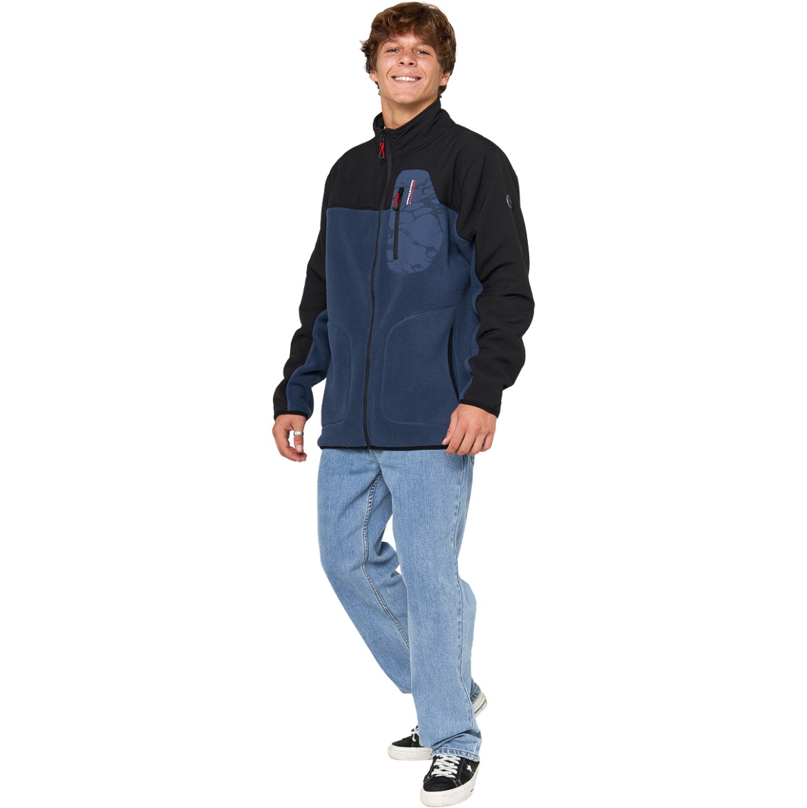 2025 Rip Curl Da Uomo Anti Series Search Zip Crew 05OMFL - Light Navy